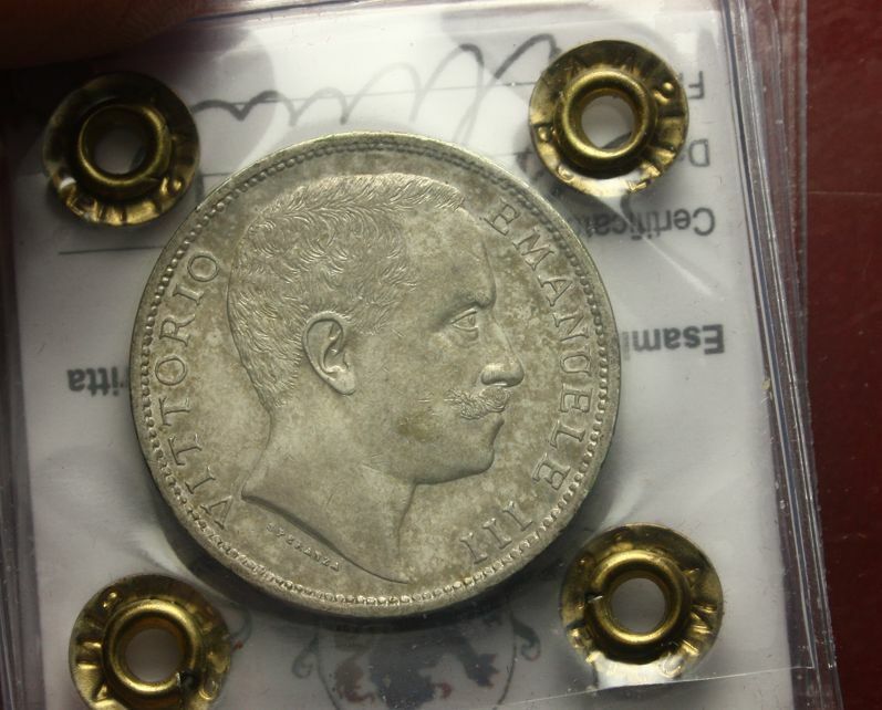 NL*VEIII 2 Lire Silver 1902 Savoy Eagle RARE EXCELLENT SPL+ Appraisal FILISINA M 