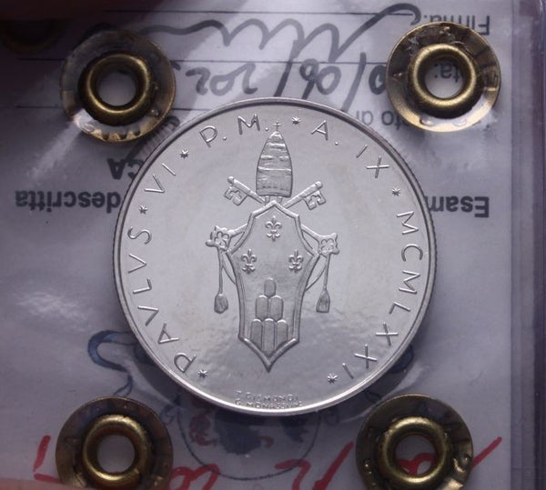NL* ROMA PAOLO VI SERIE 8 PROVE Pattern IN ARGENTO 1971 IX 8 Valori FDC Perizia