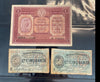NL* BUONO CASSA VENETA DEI PRESTITI 1 LIRA 1918 e 2 X 50 CENTESIMI BANCA TOSCANA
