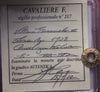 NL* VEIII 1 LIRA ARGENTO 1908 QUADRIOGA VELOCE RARA BB/SPL Perizia Cavaliere