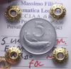 NL* Italia Repubblica 5 LIRE DELFINO 1953 FIRMA DISTANTE NC FDC Perizia Filisina