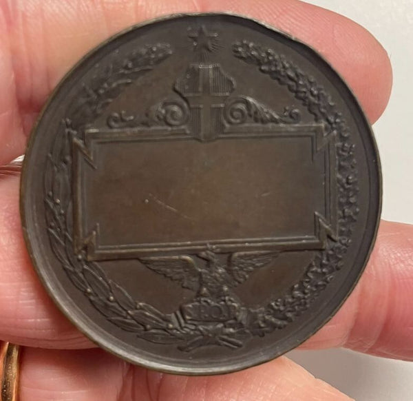 NL* SICILIA PALERMO MEDAGLIA BRONZO 1891 ESPOSIZIONE NAZIONALE  gr 32.83 mm 40
