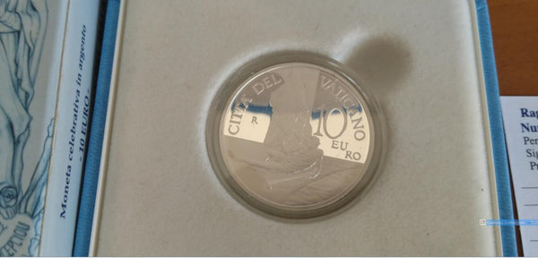 NL* VATICANO 10 Euro ARGENTO 2012 GIORNATA MONDIALE DEL MALATO Proof SET
