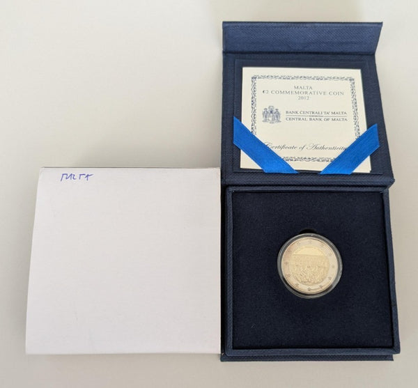 NL* MALTA 2 EURO 2012 RAPPRESENTANZA MAGGIORITARIA 1887 Proof FS set originale