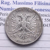 NL* VEIII ALBANIA 5 LEK ARGENTO 1939 XVII ottimo come da foto