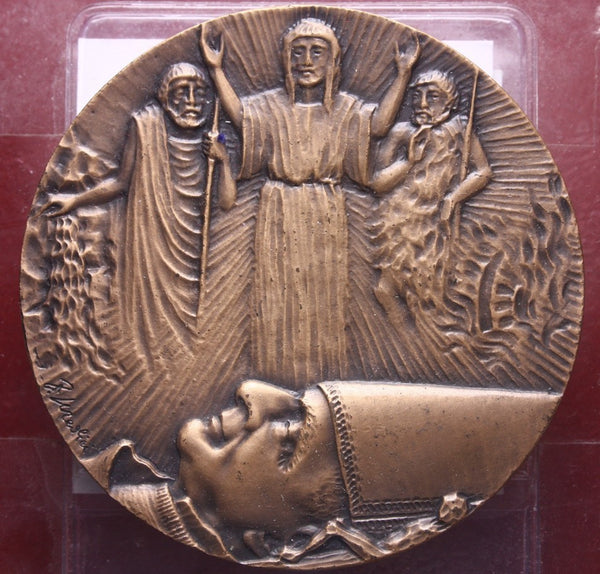 NL* BRESCIA Medaglia Bronzo RICORDO DELLA MORTE DI PAPA PAOLO VI opus Medici