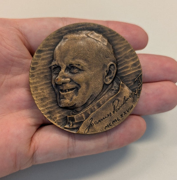 NL* BRESCIA Medaglia Bronzo Ricordo GIOVANNI PAOLO II 1978 incisore Medici