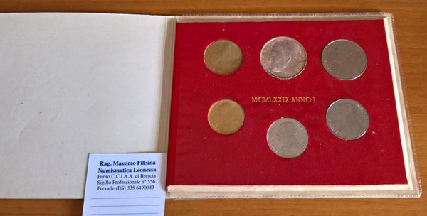 NL* VATICANO GIOVANNI PAOLO II Divisionale 1979 I con 500 Lire Argento FDC