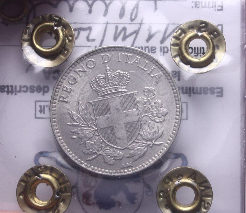 NL* VEIII 20 CENTESIMI ESAGONO 1918 RIBATTUTO QFDC/FDC Filisina MASSIMO