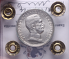 NL* VEIII 1 LIRA ARGENTO 1916 QUADRIOGA BRIOSA RARA SPL/QFDC Perizia Filisina
