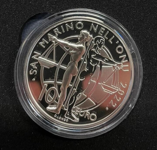 EN* SAN MARINO 10 EURO Silver 2022 SAN MARINO IN THE UN PROOF Mint set