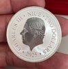 NL* NIUE CARLO III 2 Dollari 2025 1 ONCIA OZ ARGENTO PURO FINE SILVER PHOENIX