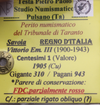 NL* VEIII Italia 1 CENTESIMO VALORE 1905 FDC PARZ. ROSSO Perizia Testa Pietro