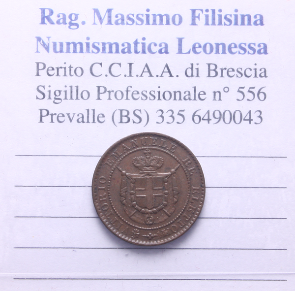 NL* TOSCANA VITTORIO EMANUELE II RE ELETTO 1 CENTESIMO Rame 1859 come da foto