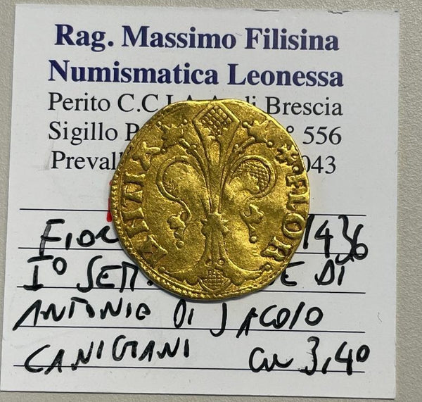 NL* FIRENZE FIORINO ORO 1436 I Semestre Simone di Antonio di Jacopo Canigiani R