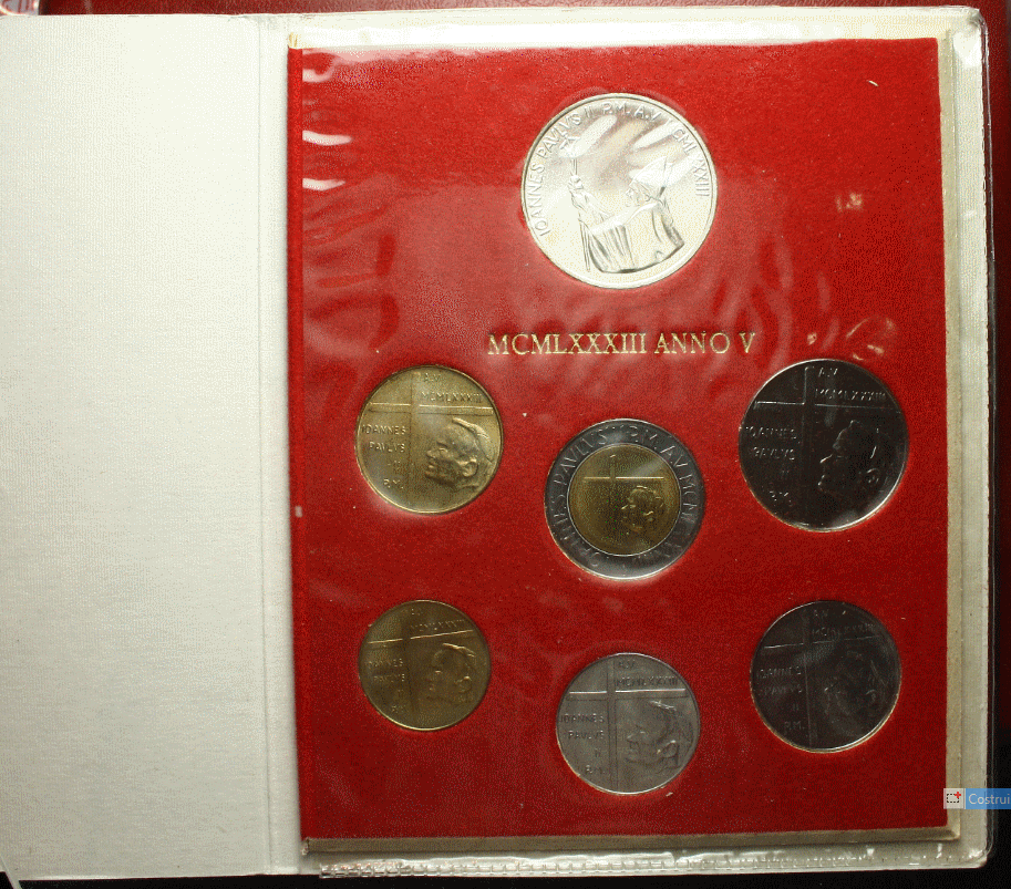 NL*VATICANO Papa GIOVANNI PAOLO II Divisionale 1983 V con 1000 Lire Argento FDC