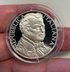 NL*ITALIA 1000 Lire Argento 1995 PIETRO MASCAGNI PROOF da Divisionale Zecca Oblò