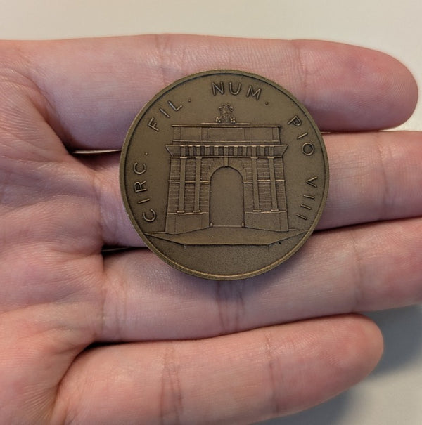 NL* ITALIA Medaglia Bronzo VEIII A CINGOLI 2002 Circolo Filatelico Pio VIII