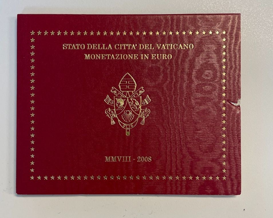 NL*Città del Vaticano Papa BENEDETTO XVI 2008 Divisionale 8 Valori FDC VEDI FOTO