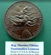 NL * POPE PIUS XII Bronze Medal 1942 IV Angels in flight over St. Peter's dome NR3