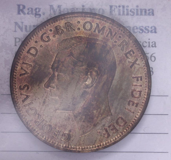 NL* INGHILTERRA RE GIORGIO V 1 PENNY rame 1951 non circolato con rame rosso