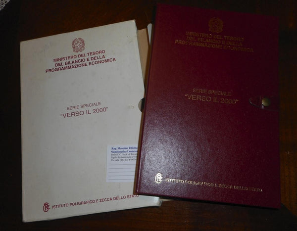 NL* ITALIA SERIE COMPLETA VERSO IL 2000 3 Trittici Argento 1998 199 2000 FDC set