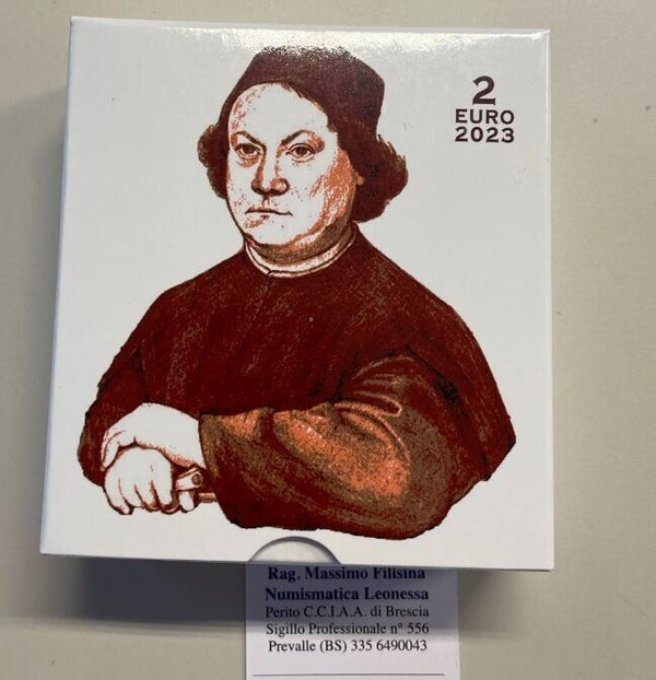 NL* VATICAN FRANCIS 2 EURO 2023 V Centenary Death of PERUGINO PROOF SET MINT