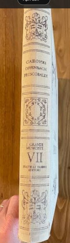 NL*FABBRI EDITORE I GRANDI MUSICISTI Volume VII CIAIKOVSKI OFFENBACH FRESCOBALDI