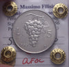 NL* Italia Repubblica 5 LIRE ITALMA UVA 1950 Q.FDC Perizia Filisina Massimo *3