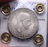 NL* VEIII Italia 10 LIRE ARGENTO IMPERO 1936 XIV SPL /QFDC Perizia Filisina  M