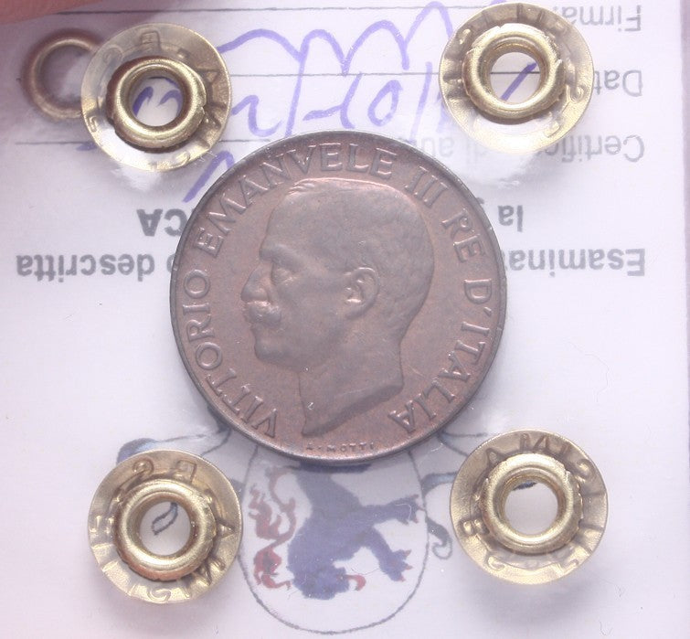 NL*VEIII Italia 5 CENTESIMI SPIGA 1932 QFDC Perizia Filisina Massimo