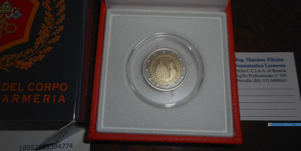 NL* VATICANO 2 EURO 2016 BICENTENARIO CORPO DELLA GENDARMERIA Proof set zecca