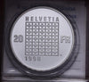 NL*SWITZERLAND CONFEDERATION 20 Francs Silver 1998 HELVETIA 1848-1998 PROOF Porthole