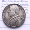 NL* ROMA CITTA' DEL VATICANO Papa PIO XI 10 Lire ARGENTO 1937 SUPER con patina