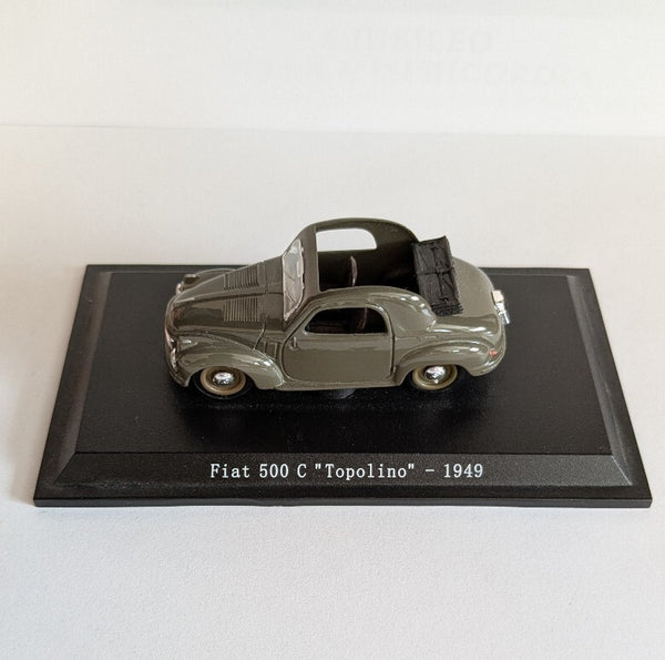 NL* MODELLINO AUTO FIAT 500 C TOPOLINO 1949 Scala 1:43 colore grigio come  foto