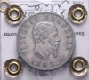 NL* VEII 2 LIRE ARGENTO VALORE 1863 NAPOLI NC BB/SPL Perizia Filisina Massimo