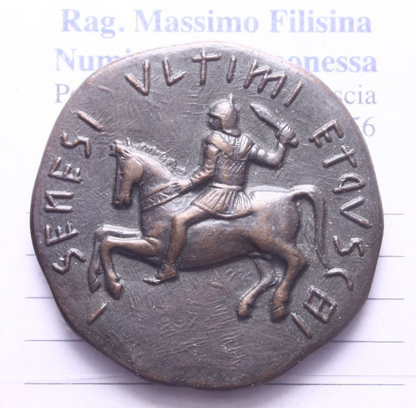 NL* SIENA Medaglia Bronzo SENESI ULTIMI ETRUSCHI