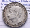 NL* VEIII ITALIA 2 LIRE ARGENTO 1911 CINQUANTENARIO super patina come foto