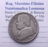 NL* STATO PONTIFICIO PAPA PIO IX 20 BAIOCCHI Argento 1860 XIV ottima conservaz.