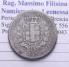 NL* VEII SAVOIA SARDEGNA 1 Lira ARGENTO 1860 MILANO NON COMUNE NC