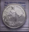 NL* CINA China 5 YUAN ARGENTO SILVER 1989 GUO SHOUJING PROOF come da foto