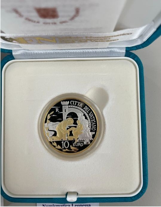 NL* VATICANO 10 Euro ORO E ARGENTO 2019 GIORNATA MONDIALE DELLA PACE PROOF set