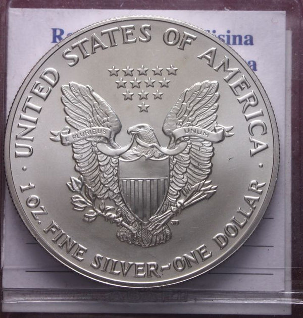 NL* STATI UNITI 1 DOLLARO ARGENTO 1992 1 ONCIA OZ ARGENTO PURO Liberty Walking