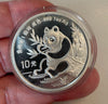 NL* CINA CHINA 10 YUAN 1991 1 ONCIA ARGENTO PURO Serie PANDA  1 OZ Silver Oblò