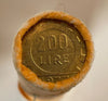 NL* ITALIA ROTOLINO da 50 Pezzi di 200 LIRE BRONZITAL 1977 Fior di conio