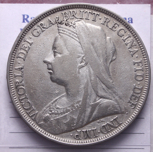 NL* INGHILTERRA REGINA VITTORIA CROWN Corona argento 1895 zecca Londra