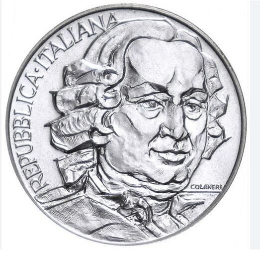 NL* ITALY 500 Lire Silver 1993 CARLO GOLDONI BU from Mint Set