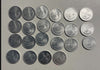 NL*Italia Repubblica 1 LIRA CORNUCOPIA 1957 lotto composto da 22 pezzi come foto