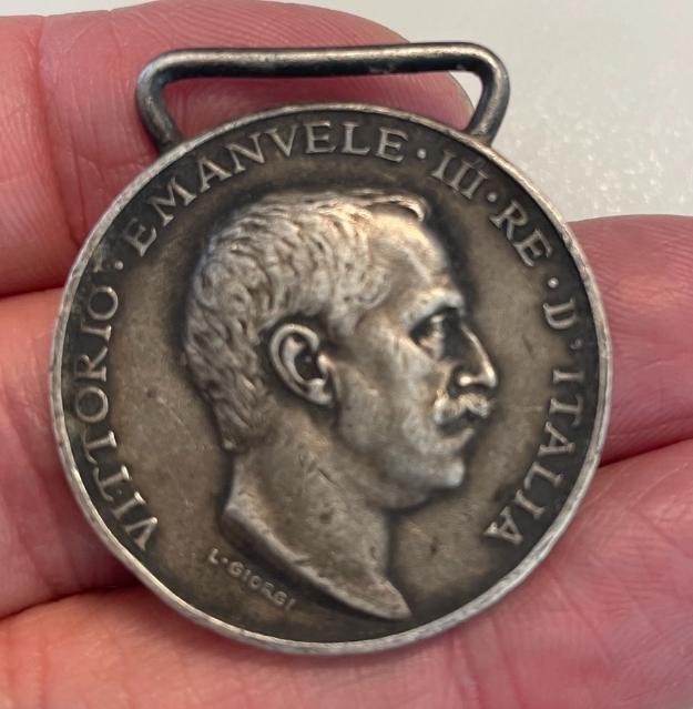 NL* ITALIA Medaglia Argento VEIII 1912 Campagna di Guerra in Libia grammi 14,35