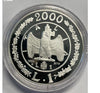 NL* ITALIA STORIA LIRA 1 LIRA ARGENTO 2000 1 LIRA IMPERO 1936 PROOF oblò prot